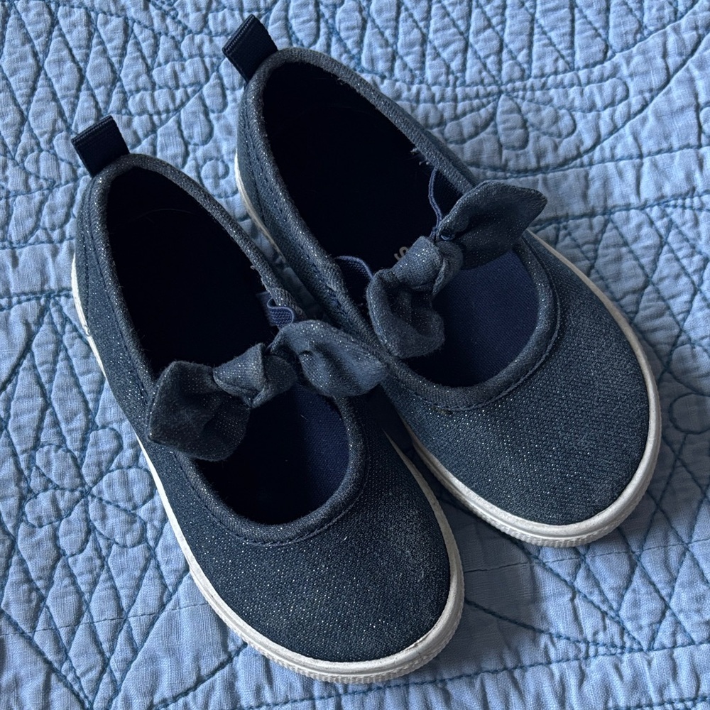 💙CARTER’S TODDLER GIRL’S SPARKLE DENIM MARY JANE SHOES!